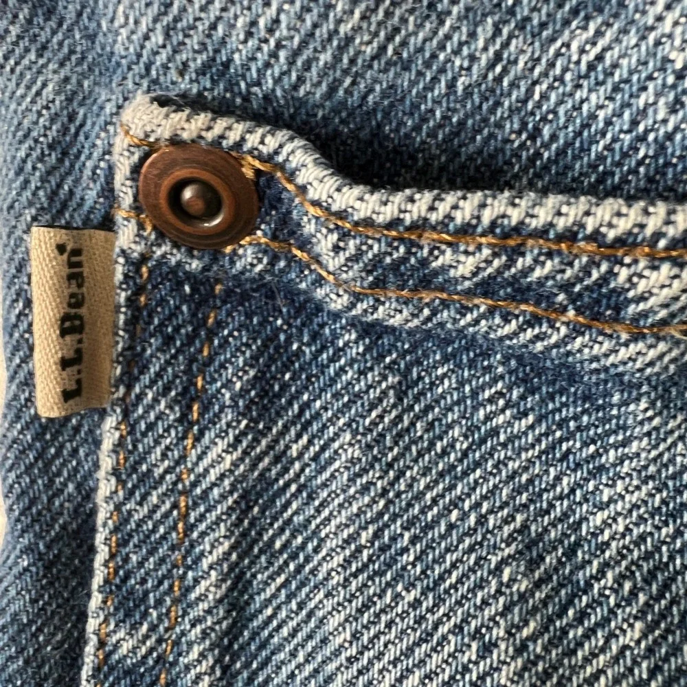 Vtg‎ LL Bean Classic Fit Jeans Mens 44x34 Blue Denim Straight Leg Casual Pants